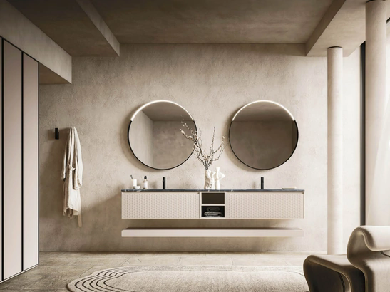 Mobile da Bagno sospeso Absolute 40 in laccato opaco di Arbi