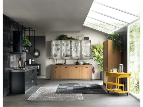 Cucina Moderna Diesel get Together 07 Ruxe Wood Gradient di Scavolini