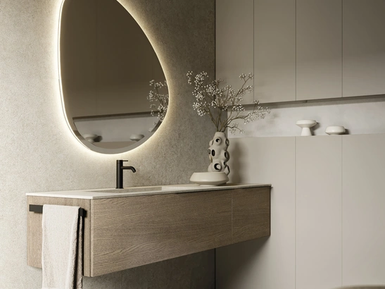 Mobile da Bagno sospeso Sky Liscio 35 di Arbi