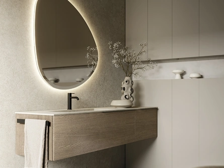 Mobile da Bagno sospeso Sky Liscio 35 di Arbi