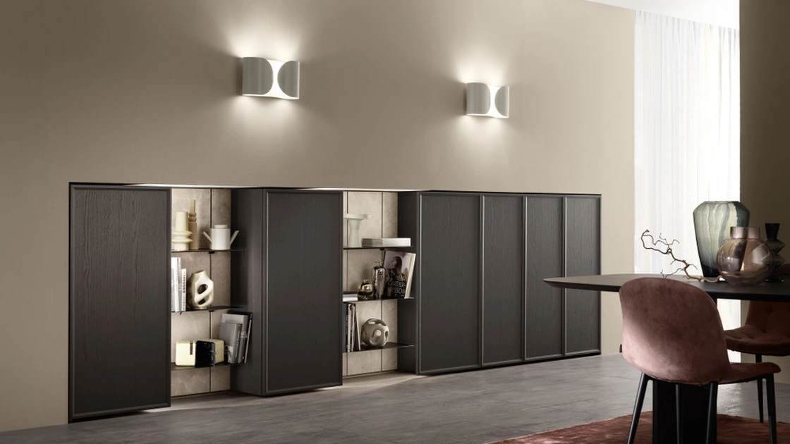 Parete Attrezzata Living Poetica 03 di Scavolini