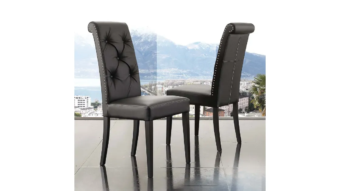 Sedia Billionaire Cool con borchie di La Seggiola