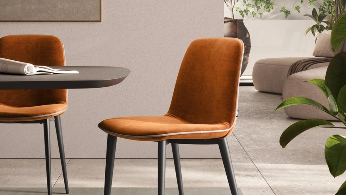 Sedia imbottita Sabrina di Scavolini