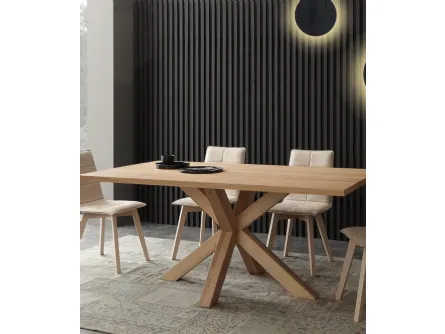Tavolo in legno fisso Cartesio di La Seggiola