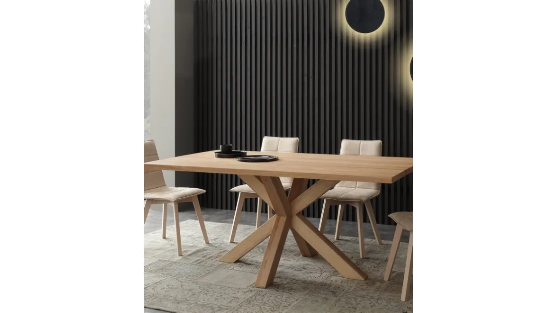 Tavolo in legno fisso Cartesio di La Seggiola