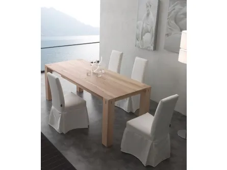 Tavolo in legno moderno allungabile Factory di La Seggiola