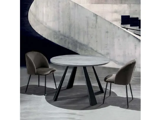 Tavolo con piano rotondo Saturn-ONE di La Seggiola
