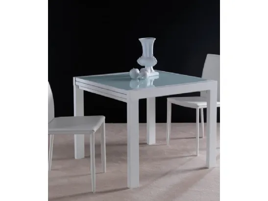 Tavolo con piano in vetro moderno Space di La Seggiola