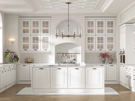 Cucina Classica con isola Afrodite Liberty di Arrex