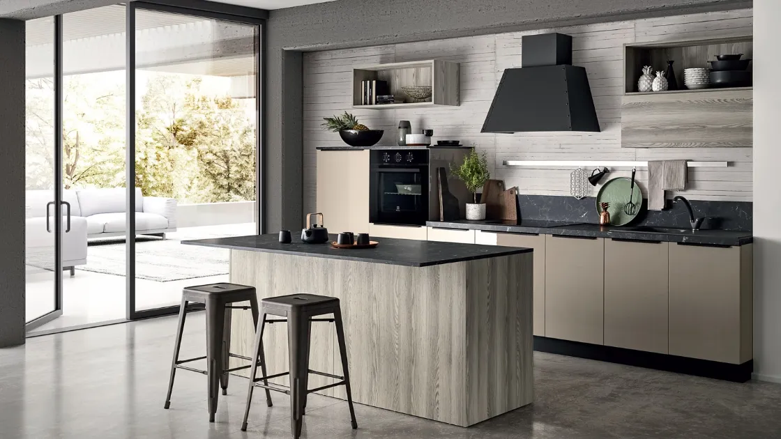Cucina Moderna in laccato lucido Easy 019 di Ar-due