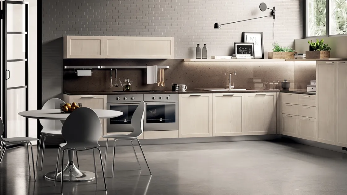 Cucina Moderna Carattere Frassino Avorio di Scavolini