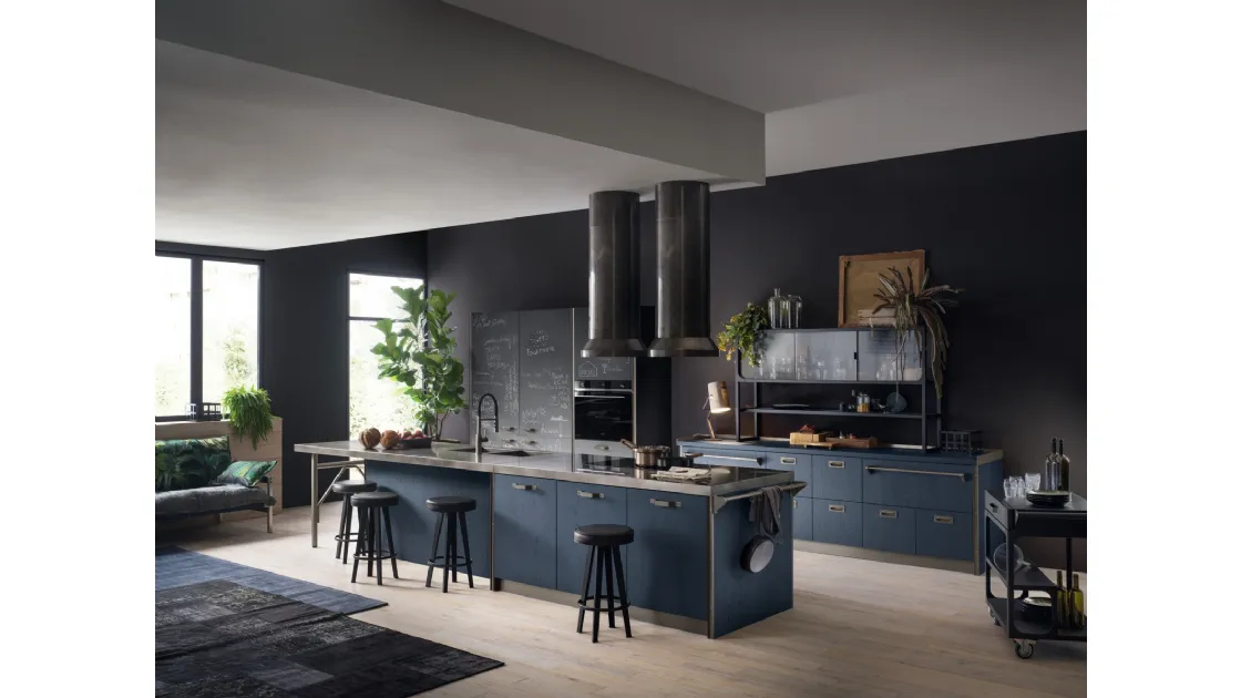 Cucina Moderna Diesel get Together Kitchen in Blue di Scavolini