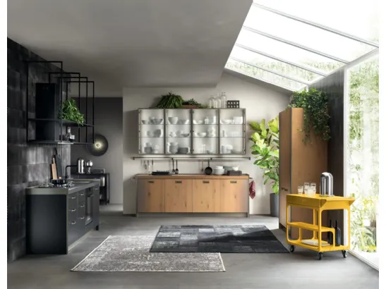 Cucina Moderna Diesel get Together Ruxe Wood Gradient di Scavolini