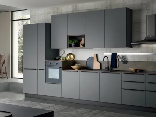 Cucina Moderna in linea in Pet Easy 008 di Ar-due