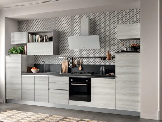 Cucina Moderna in polimerico meringa Easy 029 di Ar-due