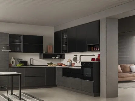 Cucina Moderna in melaminico ad angolo Easy 033 di Ar-due