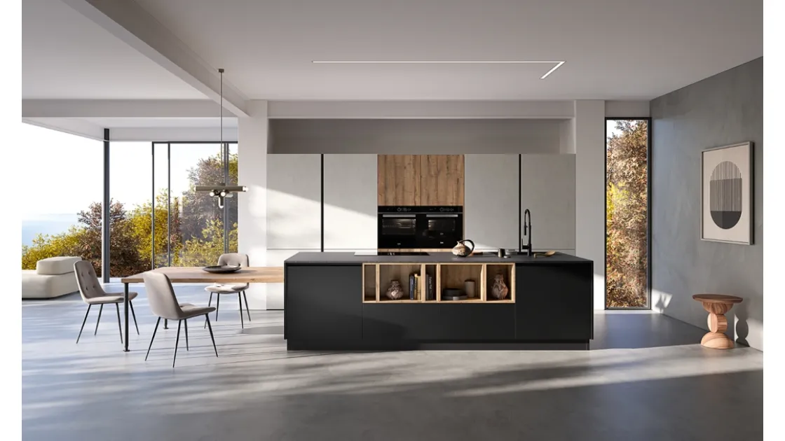 Cucina Moderna con isola Easy 05 di Ar-due