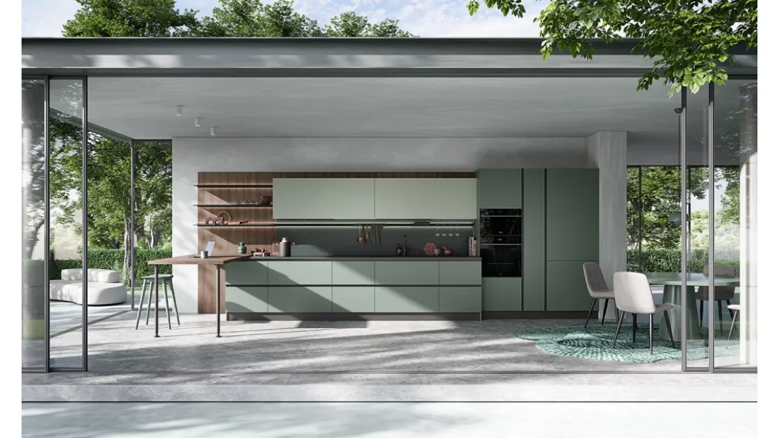 Cucina Moderna con penisola Easy 07 di Ar-due