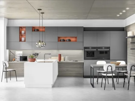 Cucina Moderna con penisola J22 001 di Ar-due