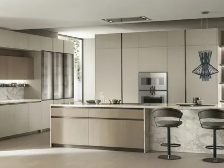 Cucina DeLinea in Oleomalta Lima e Rovere Dune di Scavolini
