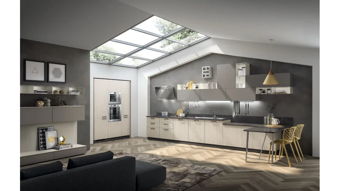 Cucina ad angolo su misura Sax 08 di Scavolini
