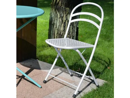 Sedia Folding Metal Chair in acciaio zincato di La Seggiola